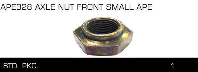 APE328 AXLE NUT FRONT SMALL APE